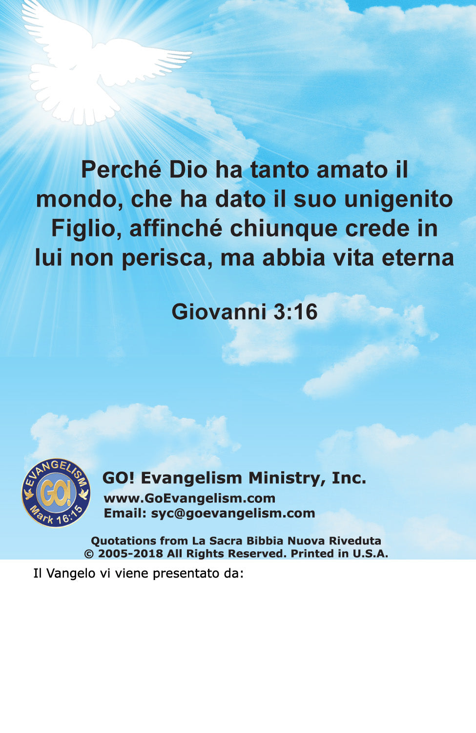 Italian Gospel Bible Tracts - BibleTracts.org - GO! Evangelism