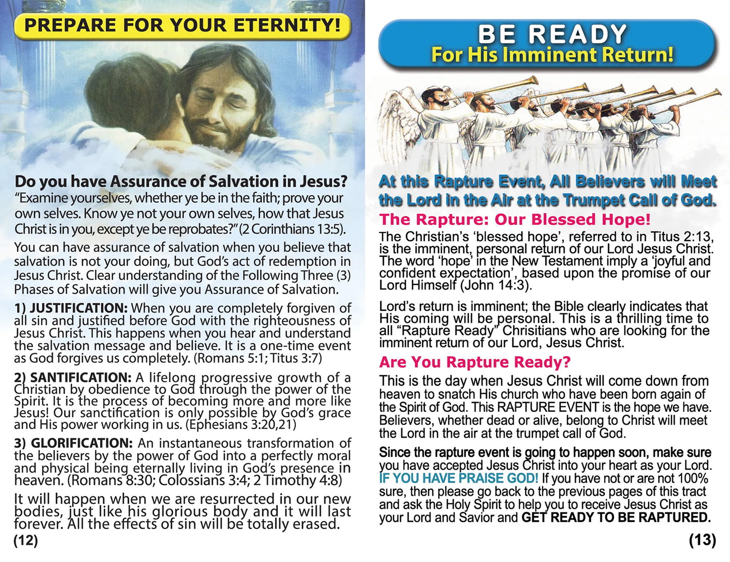 English Rapture Gospel Bible Tracts - BibleTracts.org - GO! Evangelism