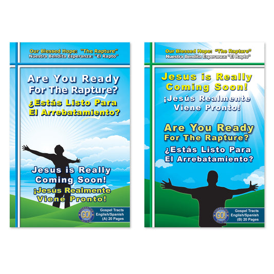 English & Spanish Rapture Gospel Bible Tracts - BibleTracts.org - GO! Evangelism