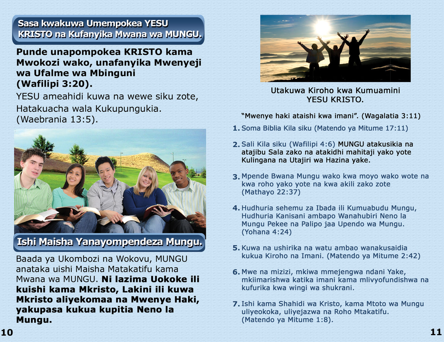 Swahili Gospel Bible Tracts - BibleTracts.org - GO! Evangelism