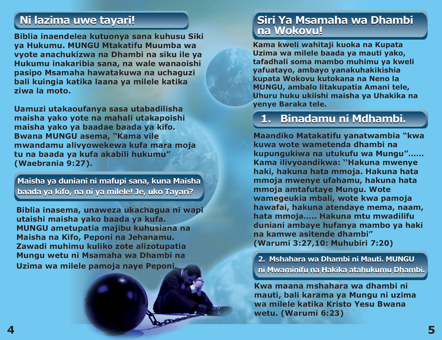 Swahili Gospel Bible Tracts - BibleTracts.org - GO! Evangelism