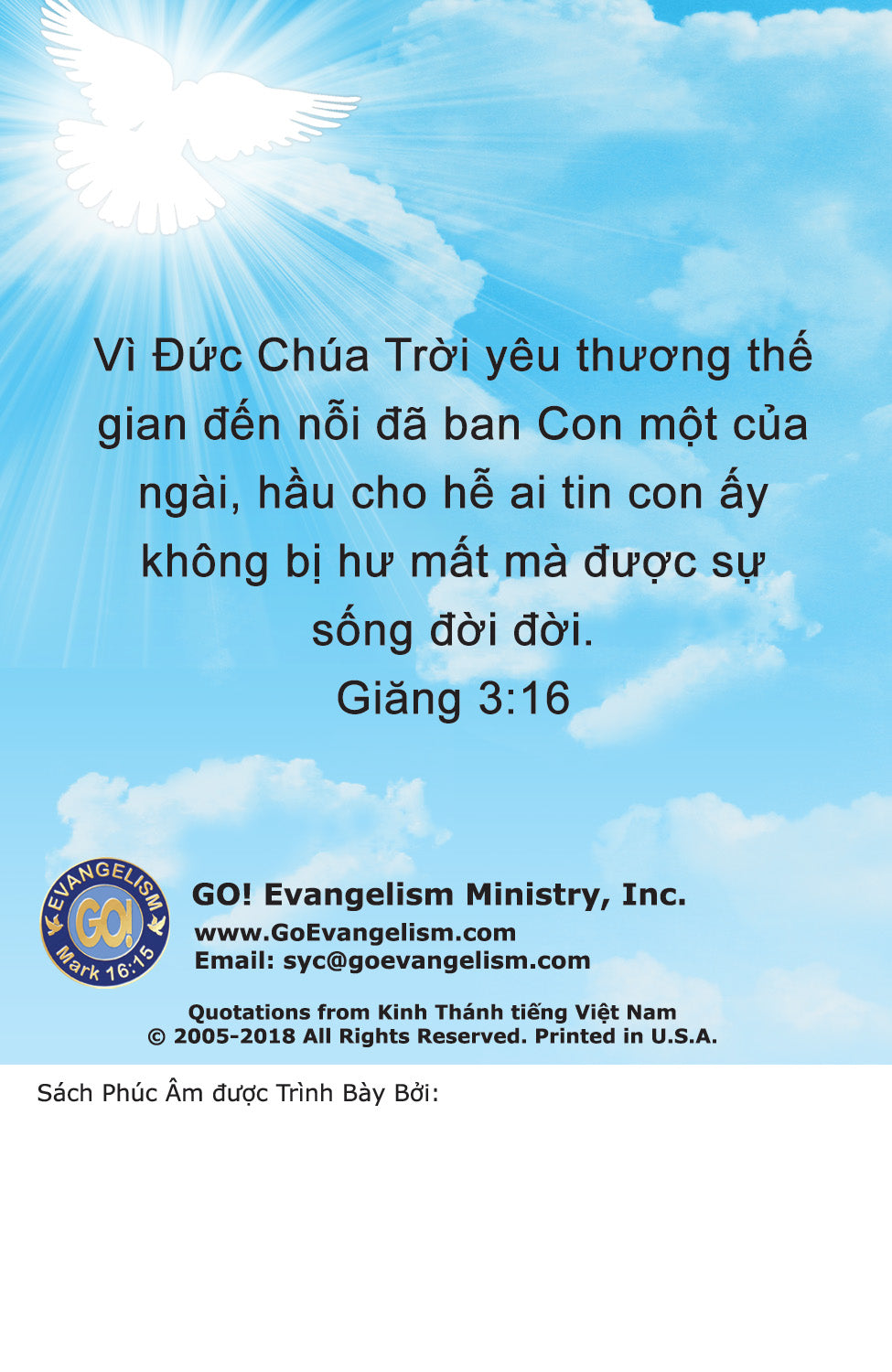 Vietnamese Gospel Bible Tracts - BibleTracts.org - GO! Evangelism