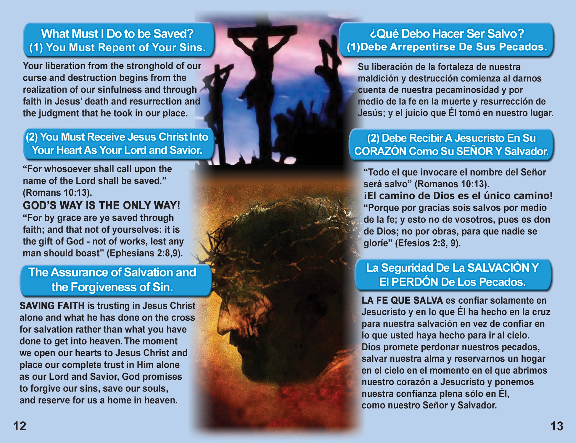 English & Spanish Gospel Bible Tracts - BibleTracts.org - GO! Evangelism