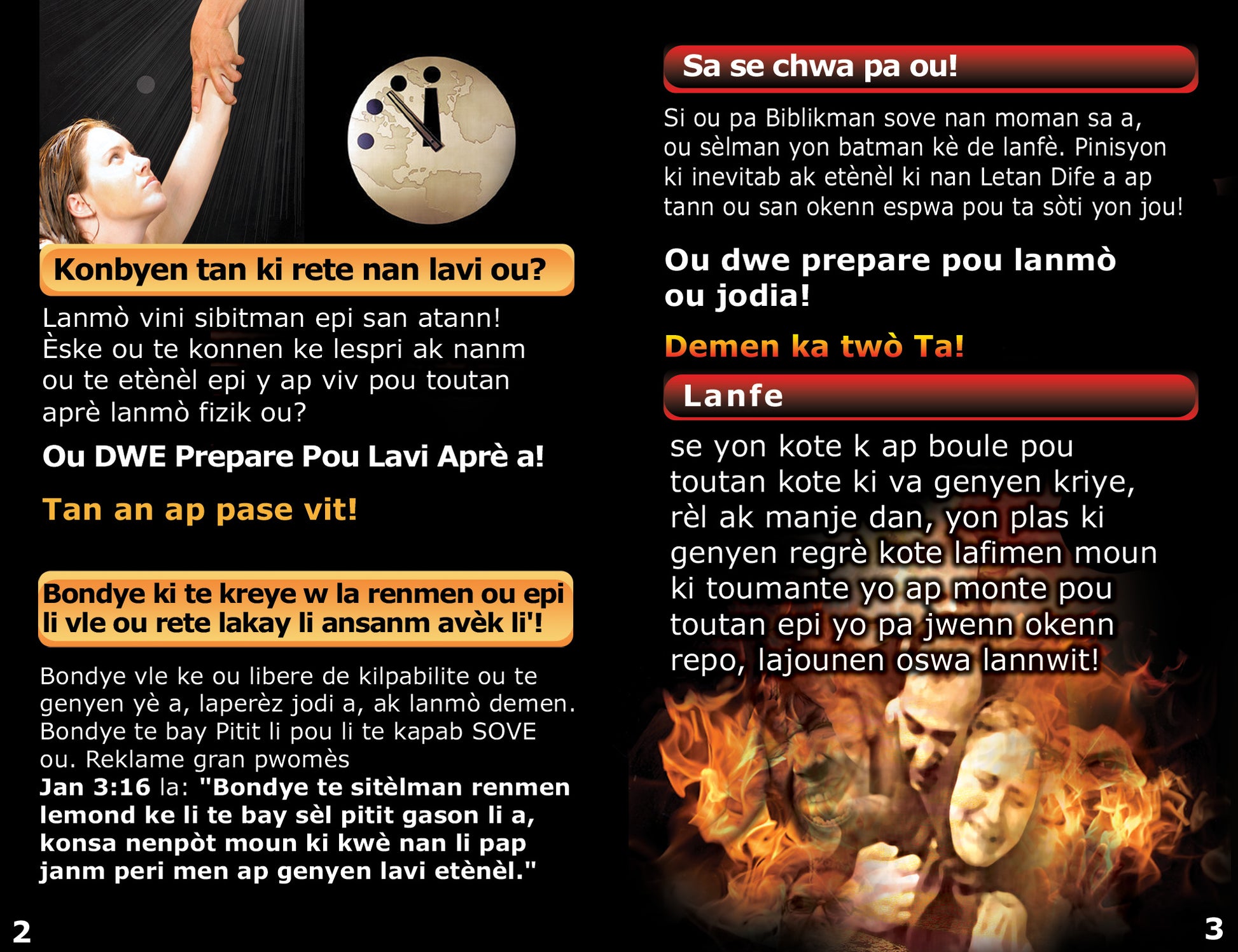 Haitian Gospel Bible Tracts - BibleTracts.org - GO! Evangelism