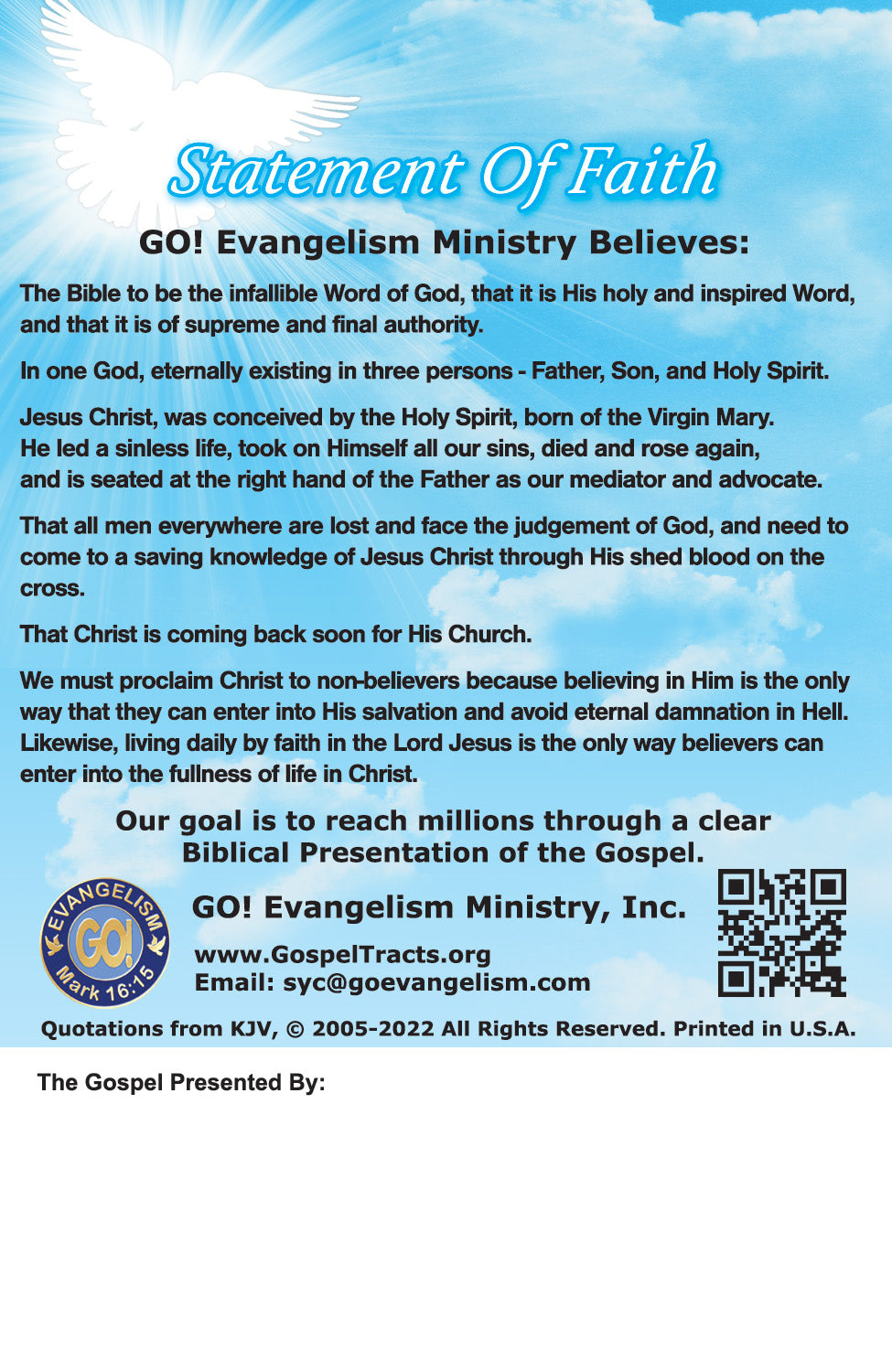 English KJV Gospel Bible Tracts - BibleTracts.org - GO! Evangelism