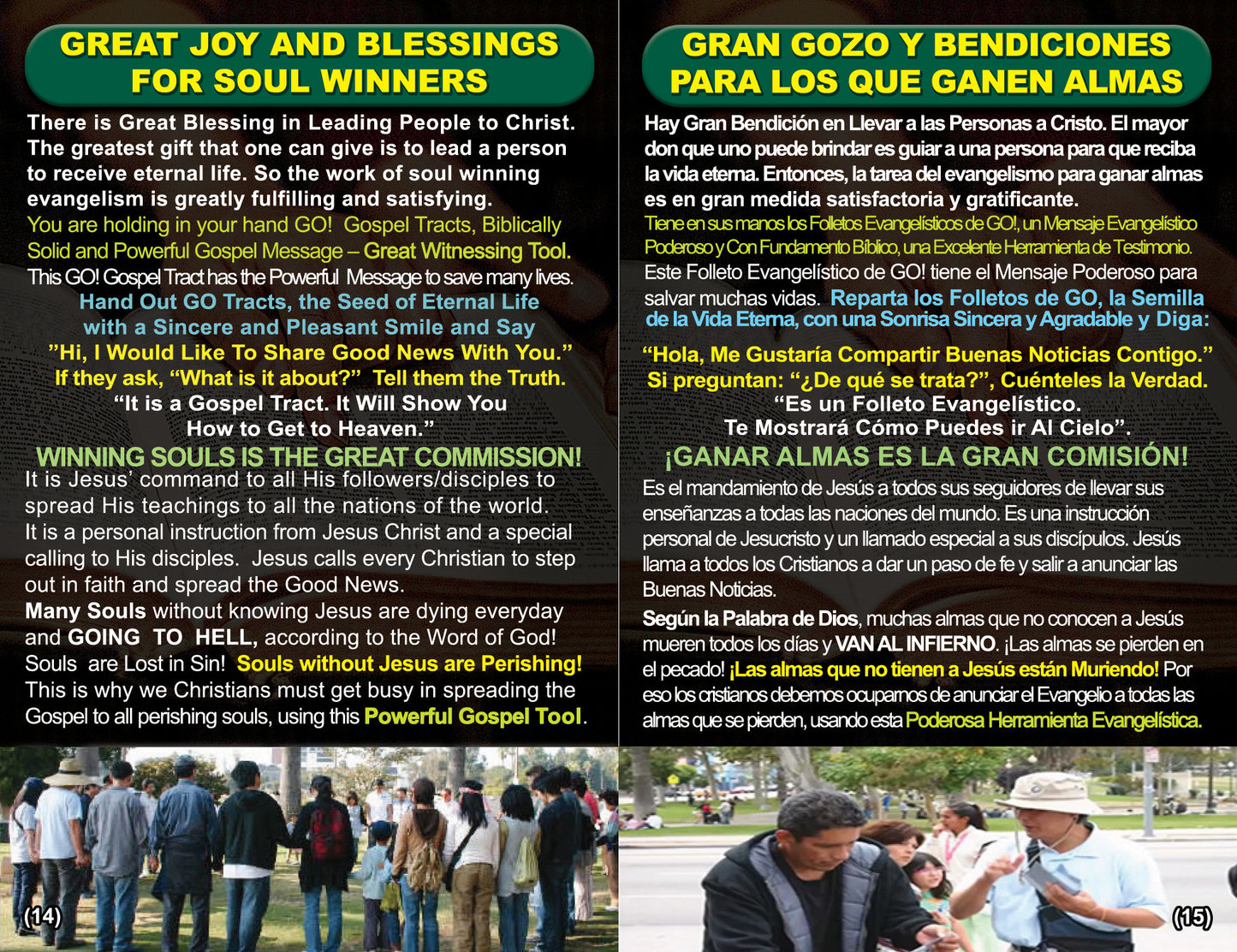 English & Spanish Rapture Gospel Bible Tracts - BibleTracts.org - GO! Evangelism