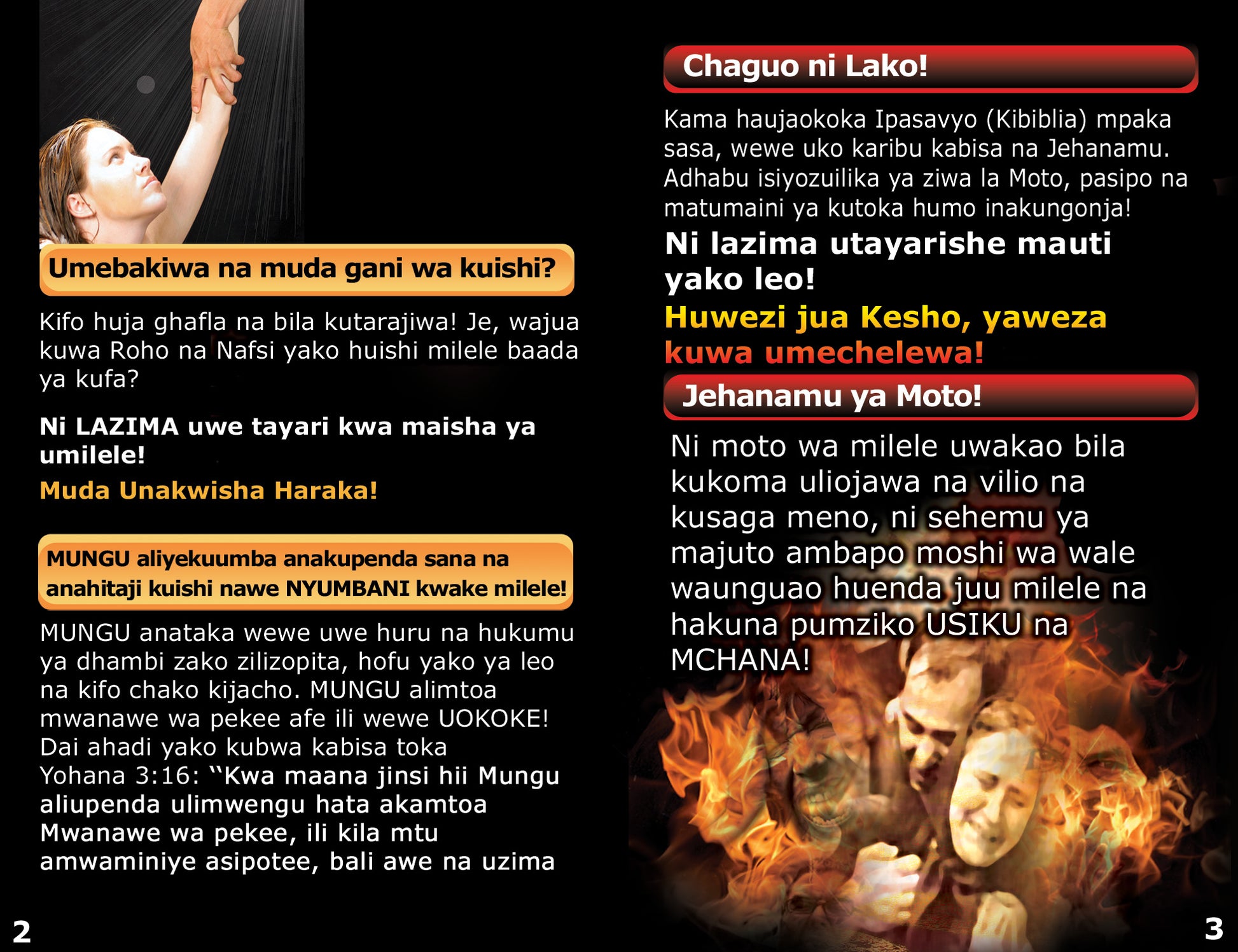 Swahili Gospel Bible Tracts - BibleTracts.org - GO! Evangelism